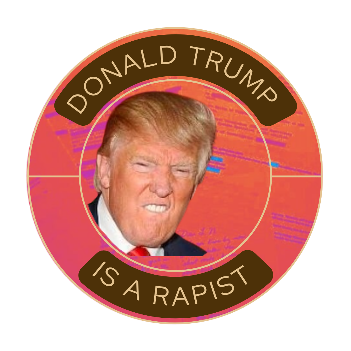Donald's Truth (Dirty Truth) Circle Sticker