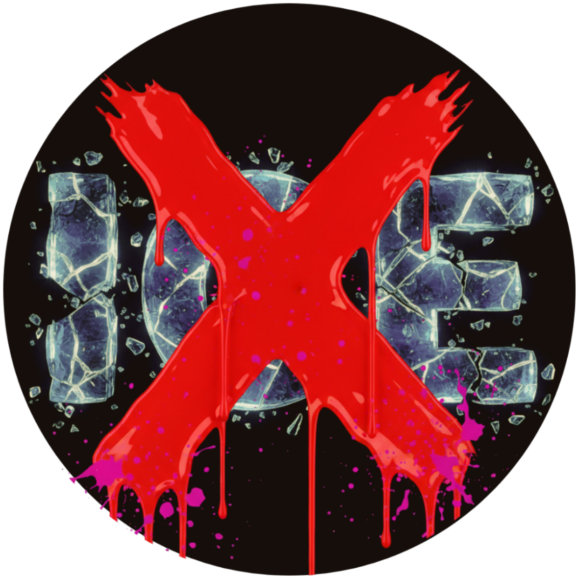 NO ICE (Eye Assault) 2in Circle Sticker