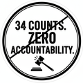 34 Count Donald (Dirty Truth) Circle Sticker
